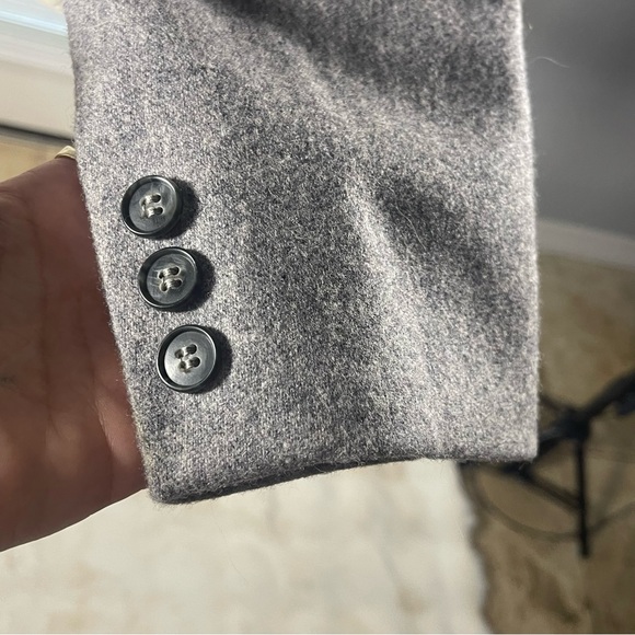 Evan Picone Vtg 80’s Heather Grey Single Breasted Wool Blazer Jacket USA Sz 10 - Picture 5 of 14